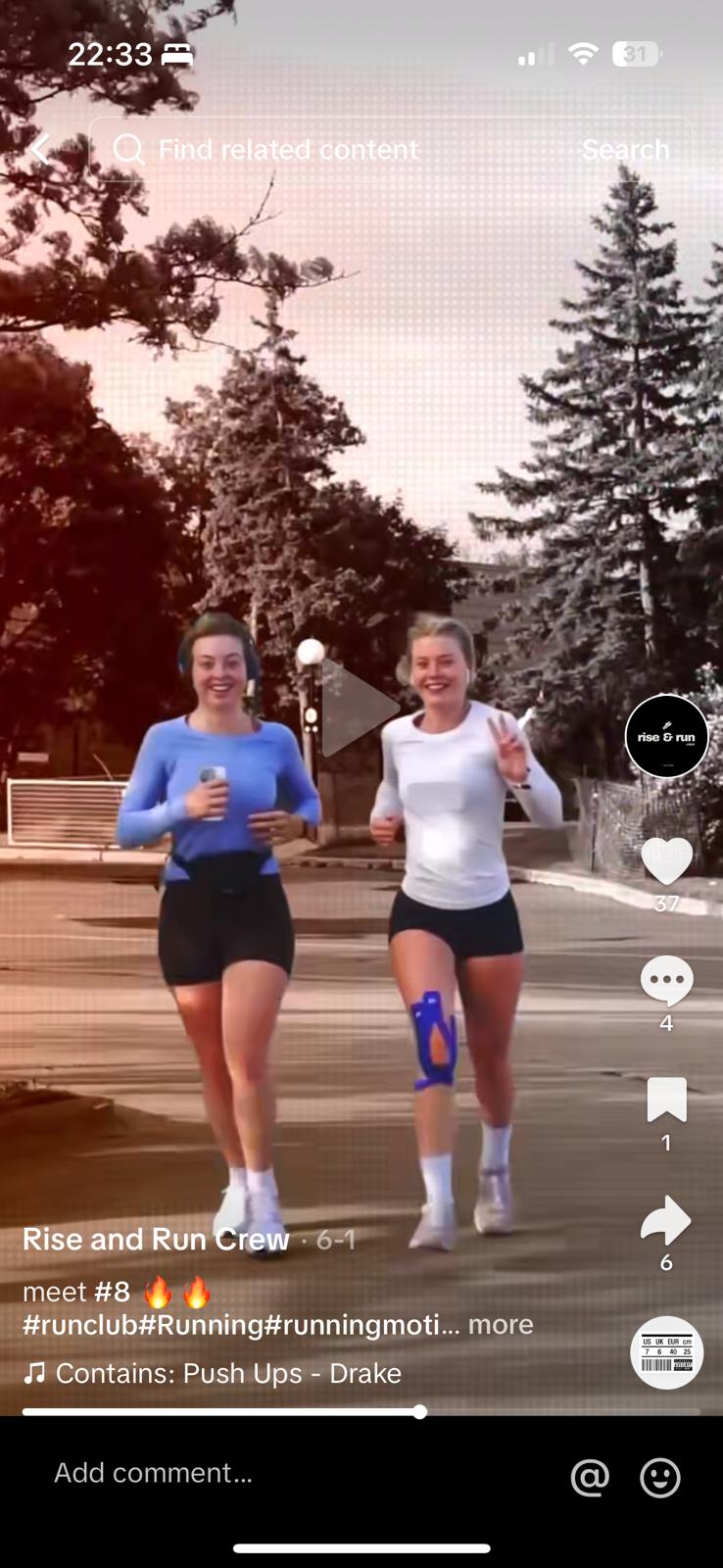 2girls running and smiling
