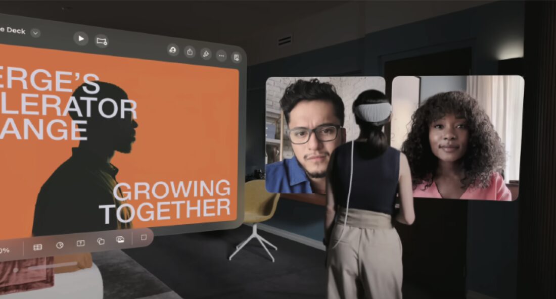 Apple Vision Pro Online Meeting
