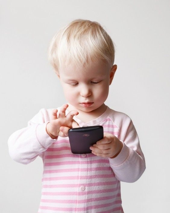 Baby with phone