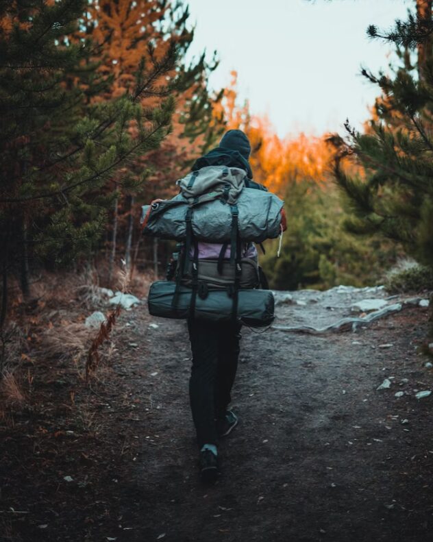 Backpacking through nature