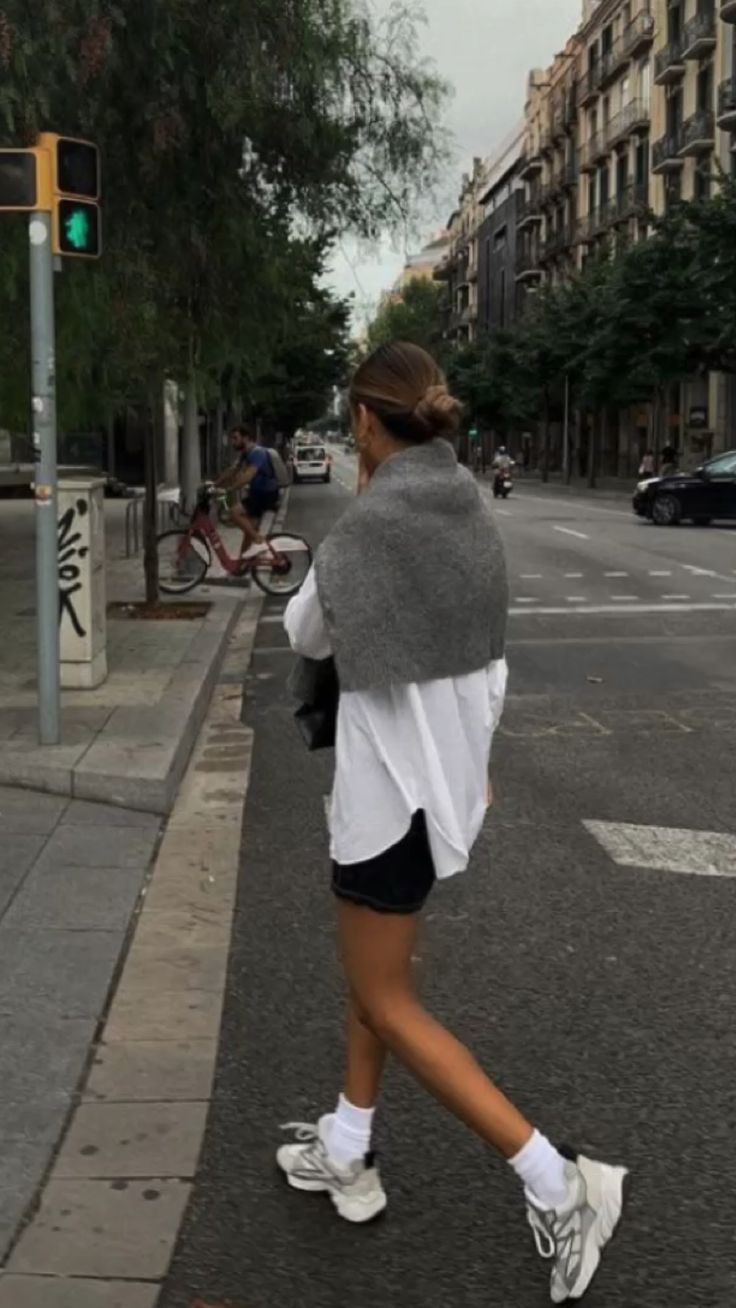Biker shorts outfit
