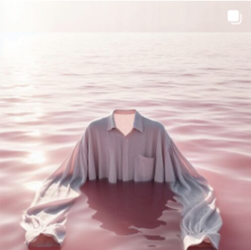 Blouse in the water