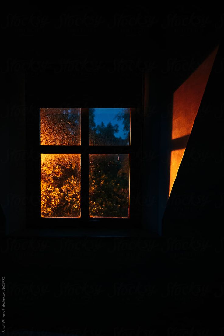 Blue And Orange Light From Outside