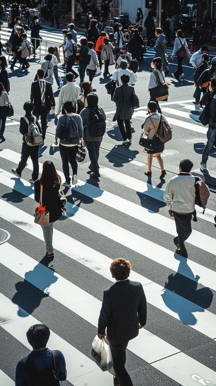 Busy Urban Crossing