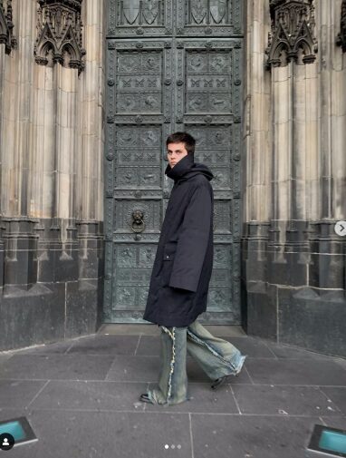 Cologne cathedral Rick Owens outfit