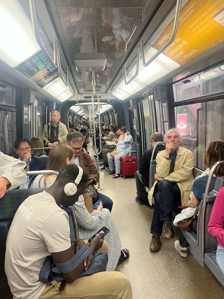 Crowded subway