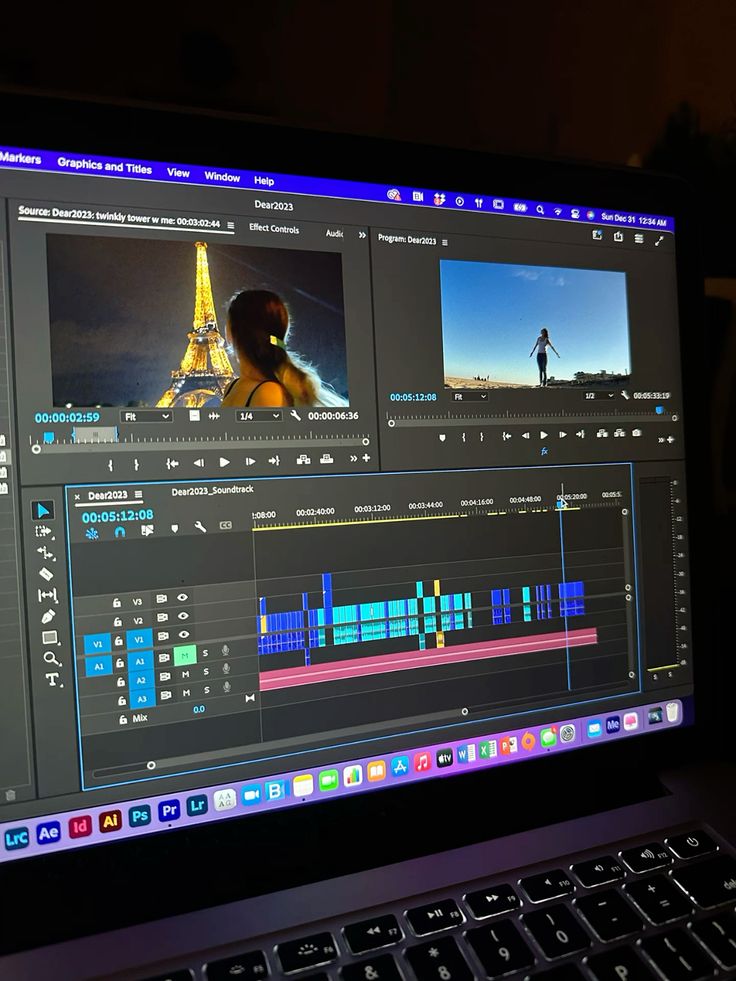 Editing travel vlog