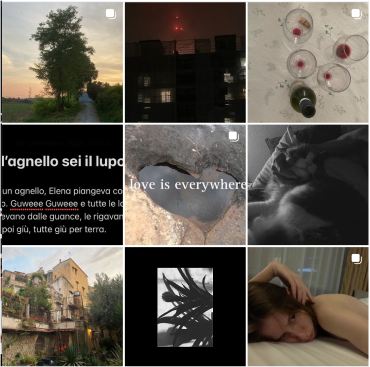 Emo girl IG feed