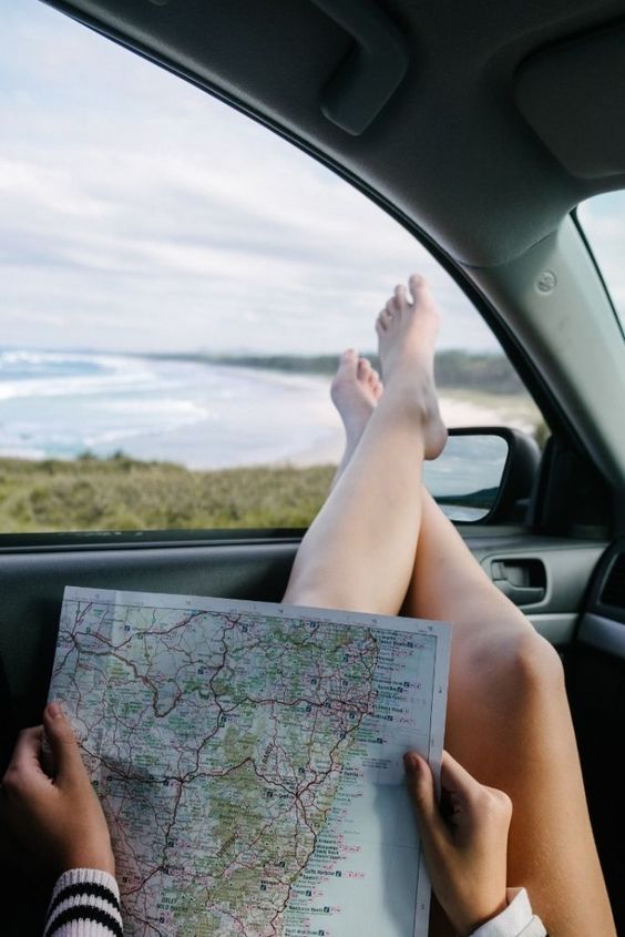 Feet van window