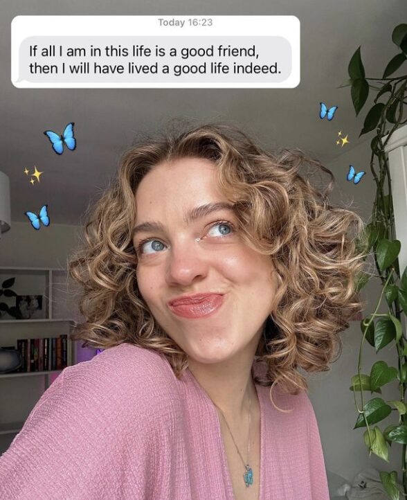 Girl with emojis