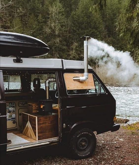 Heat smoke from van