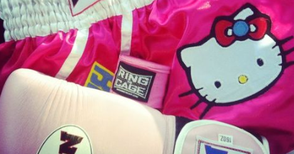 Hello Kitty Muay Thai shorts