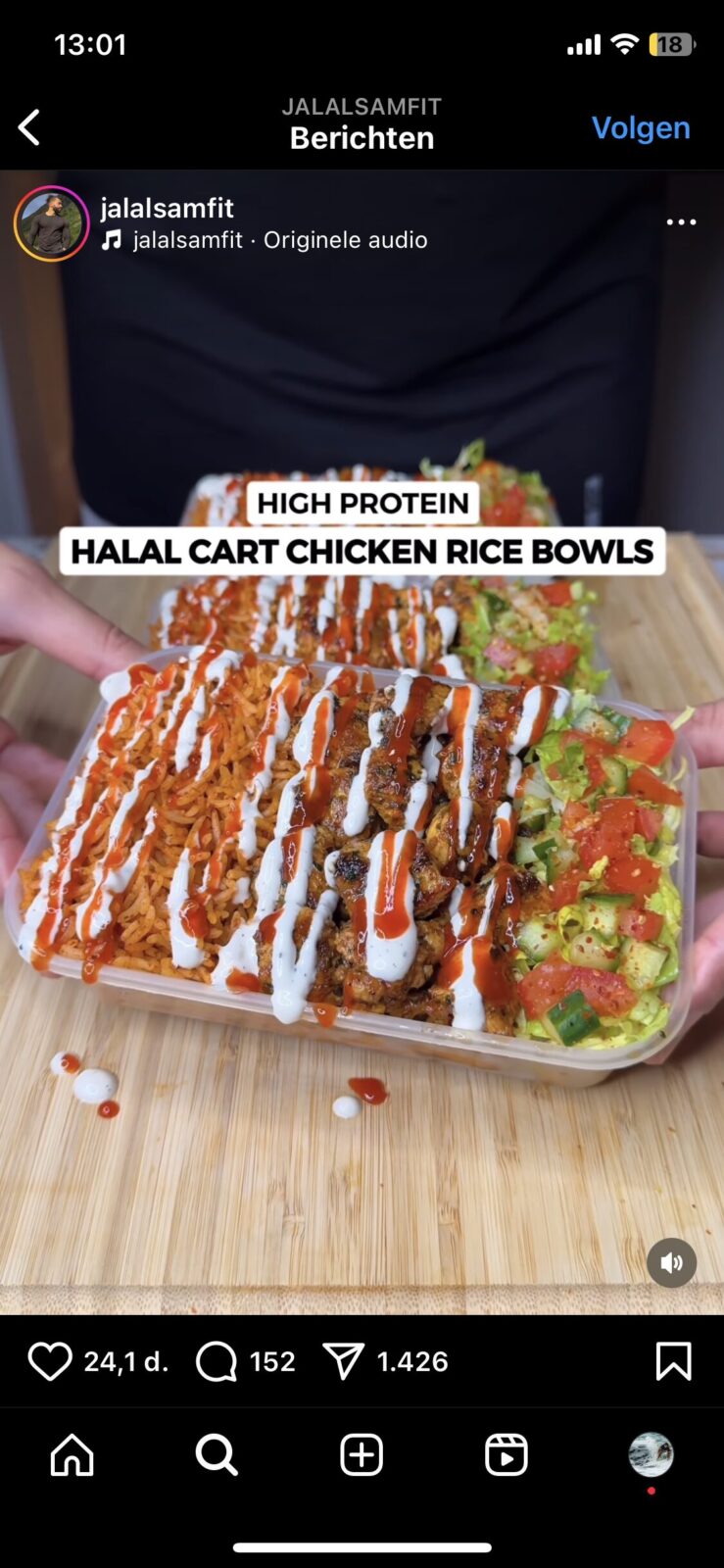High protein meal prep chicken rice bowl