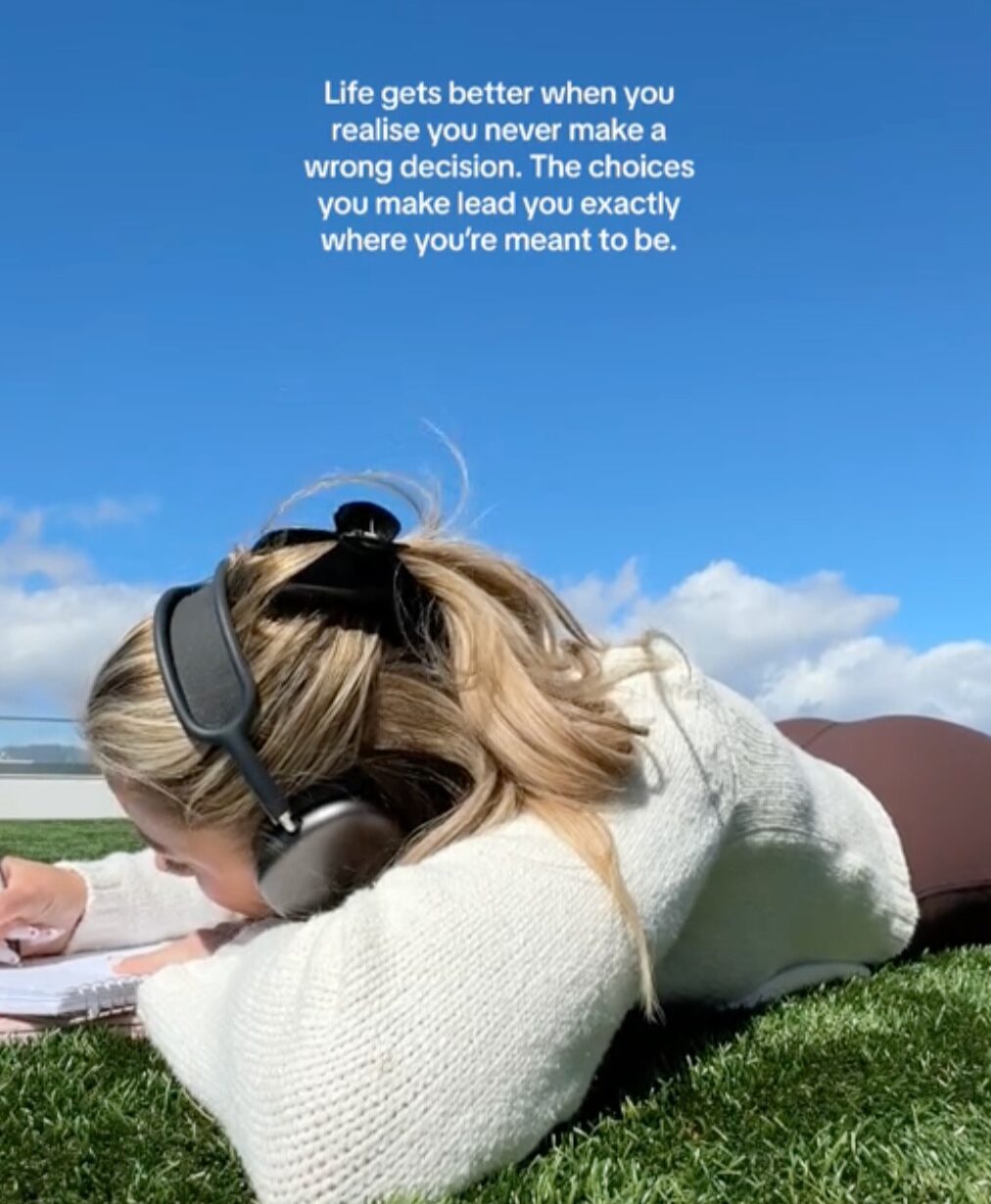 Journaling in grass