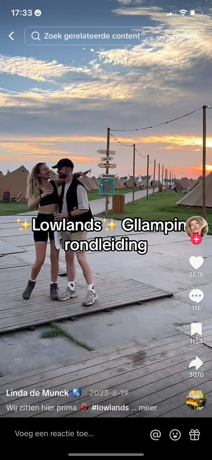 Lowlands glamping tour