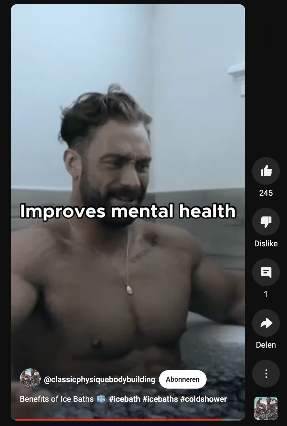 Mental health icebath