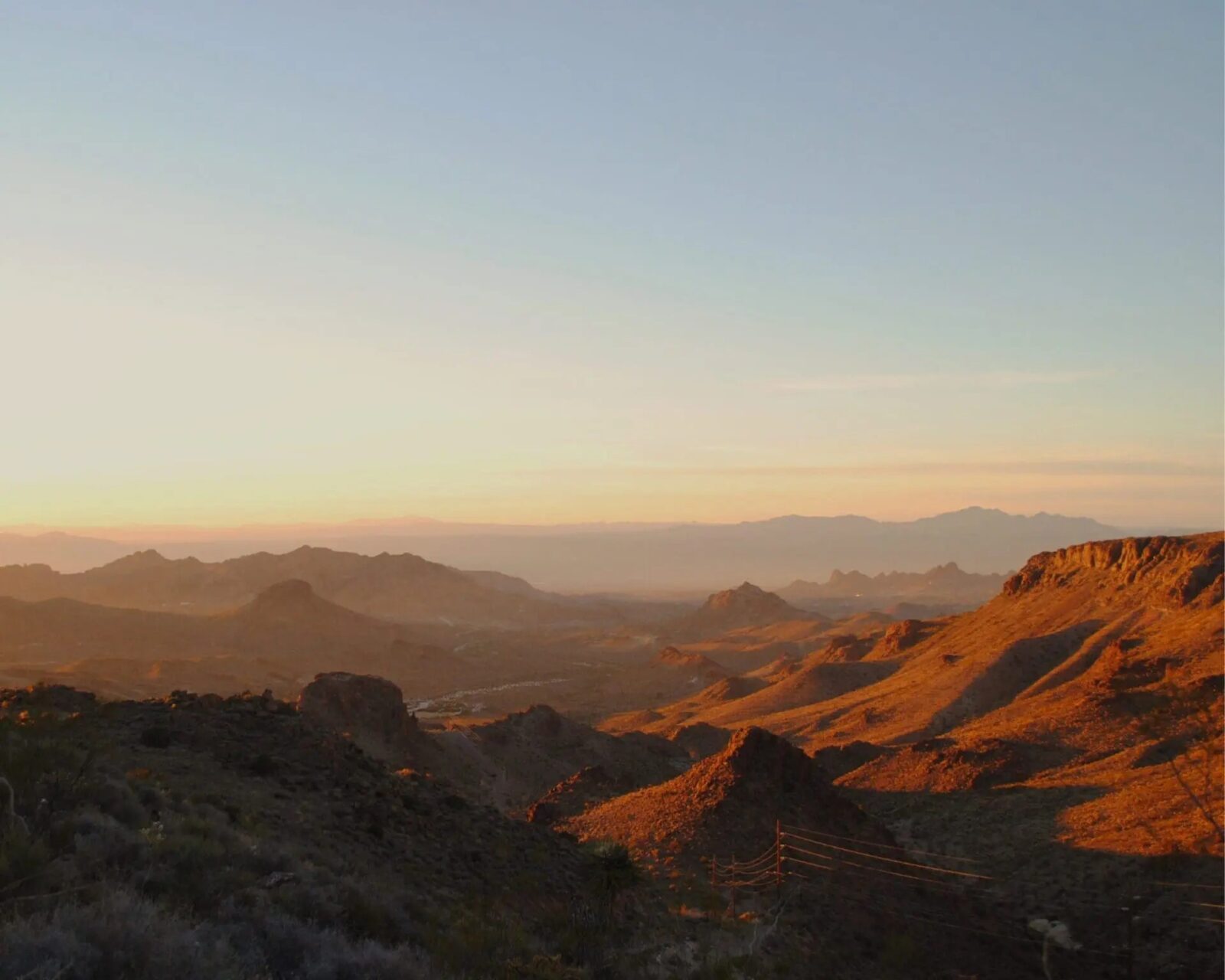 Mountains sun glow shadow