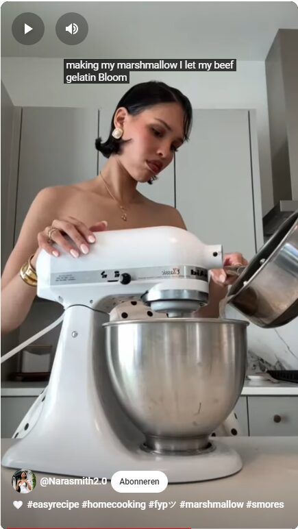 Nara Smith cooking