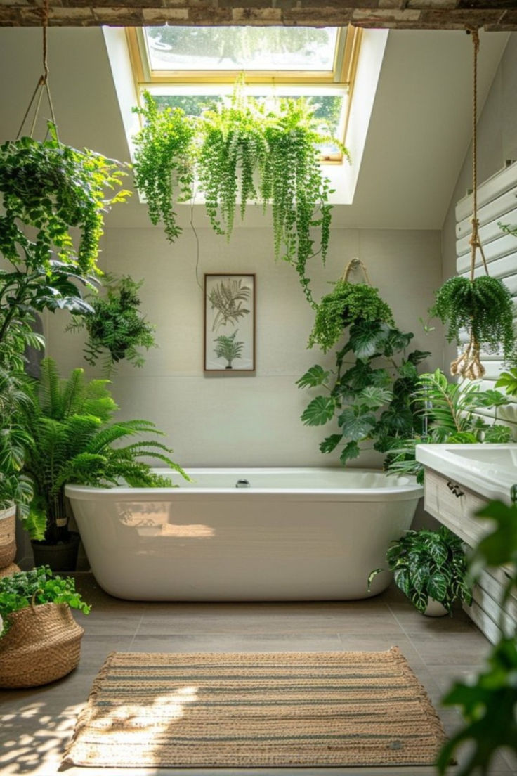 Plants bathroom