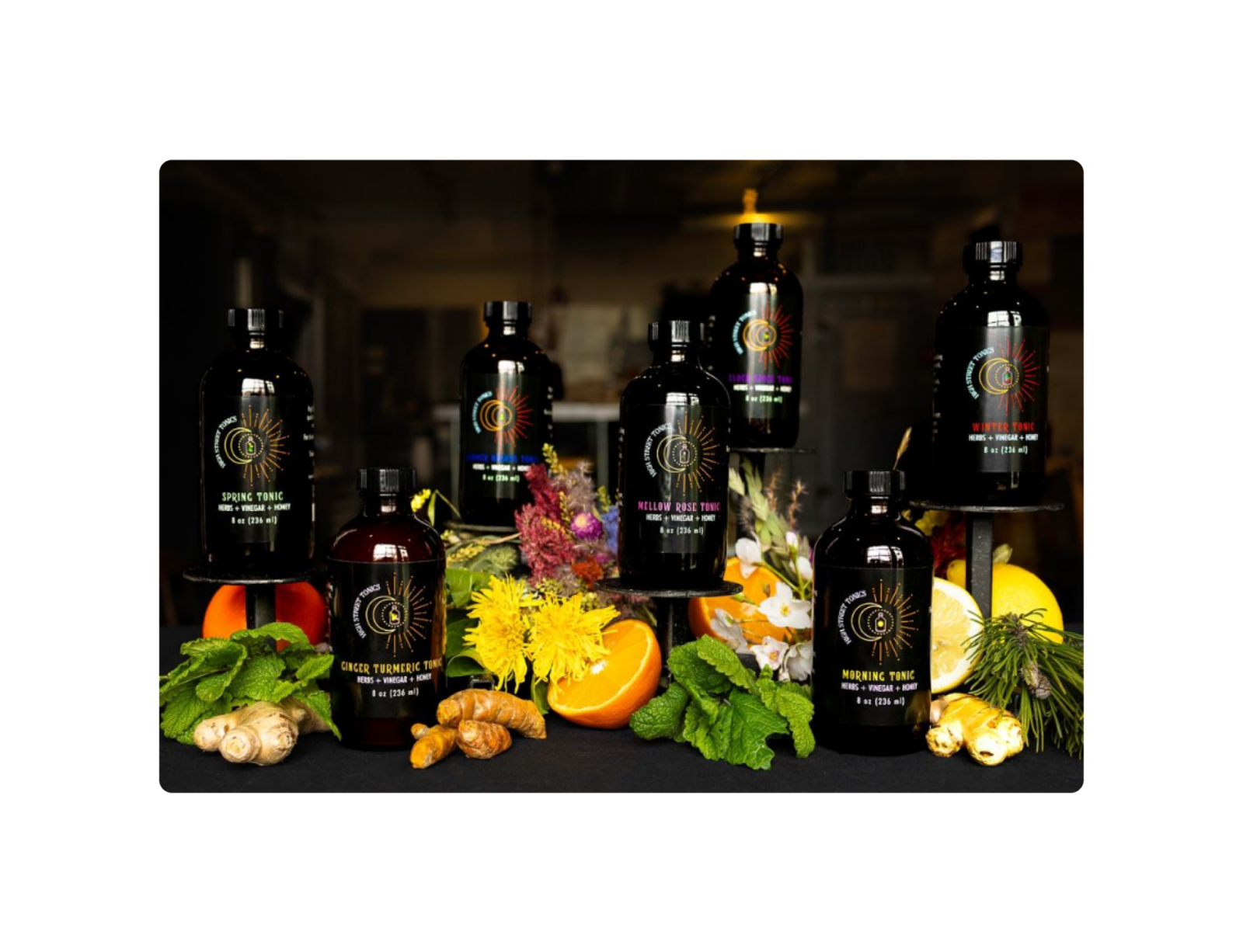 Pretty black bottles