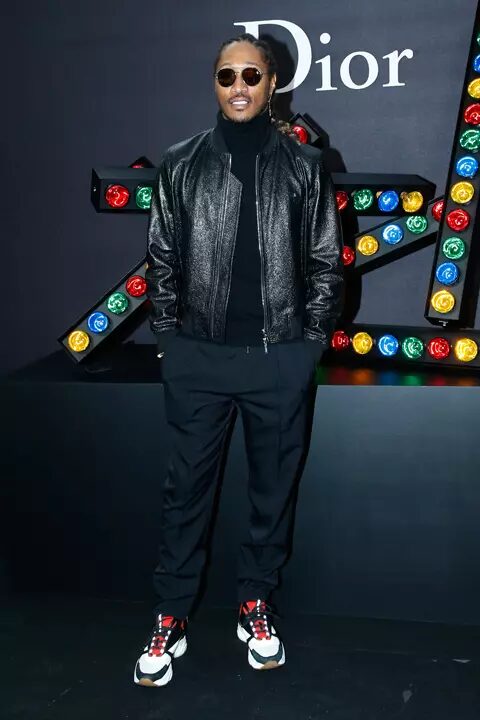 Rapper attending Dior event