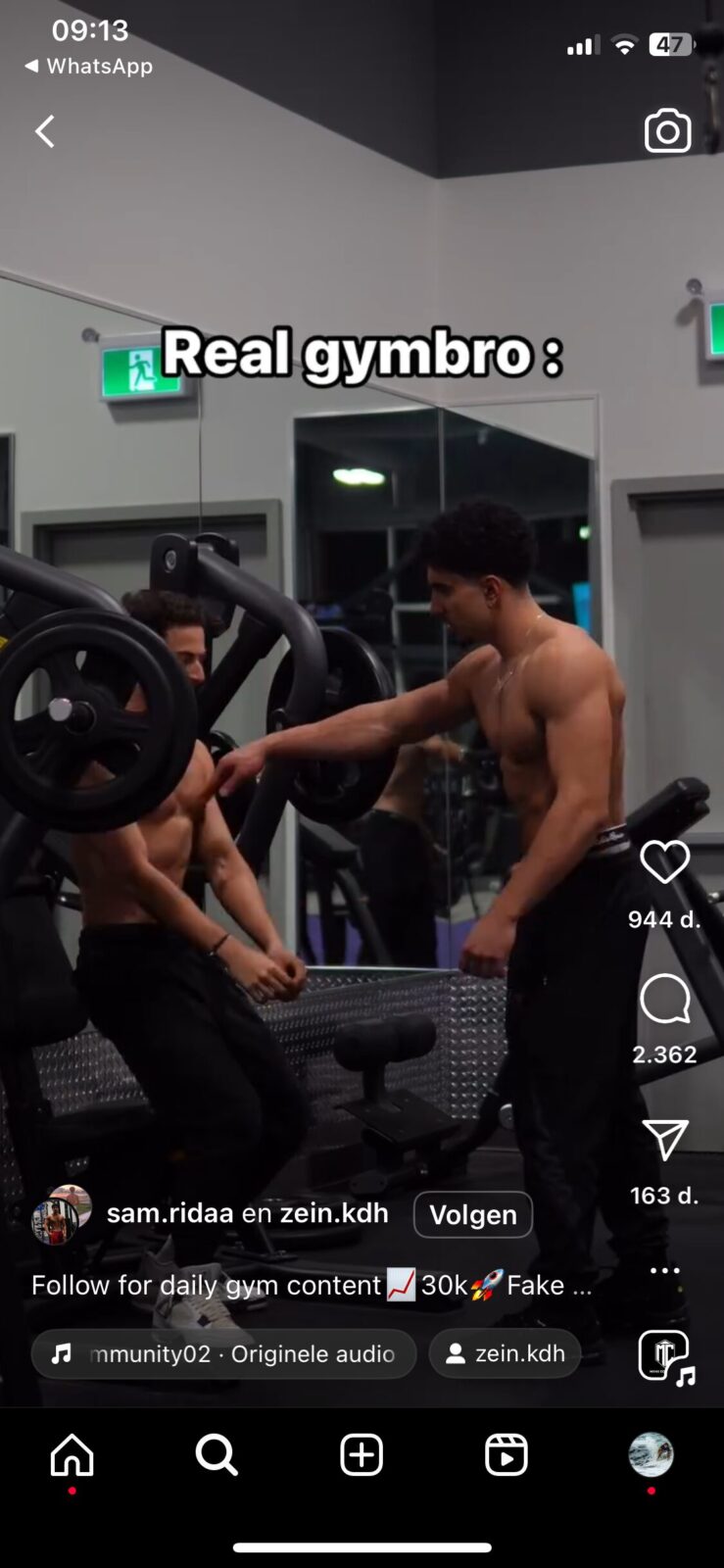 Real gymbro meme