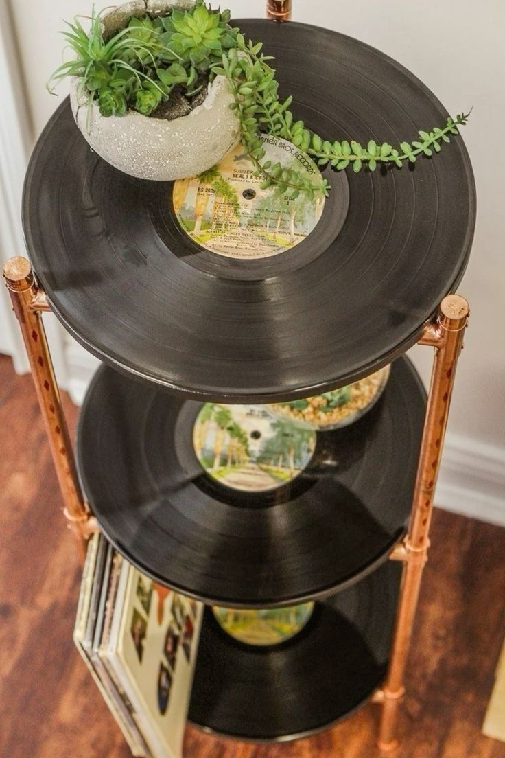 Recycling LP’s to made new furniture