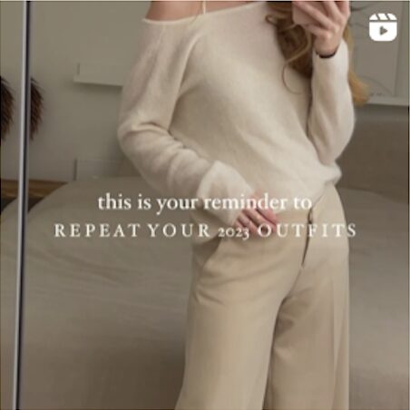 Repeat your outfits