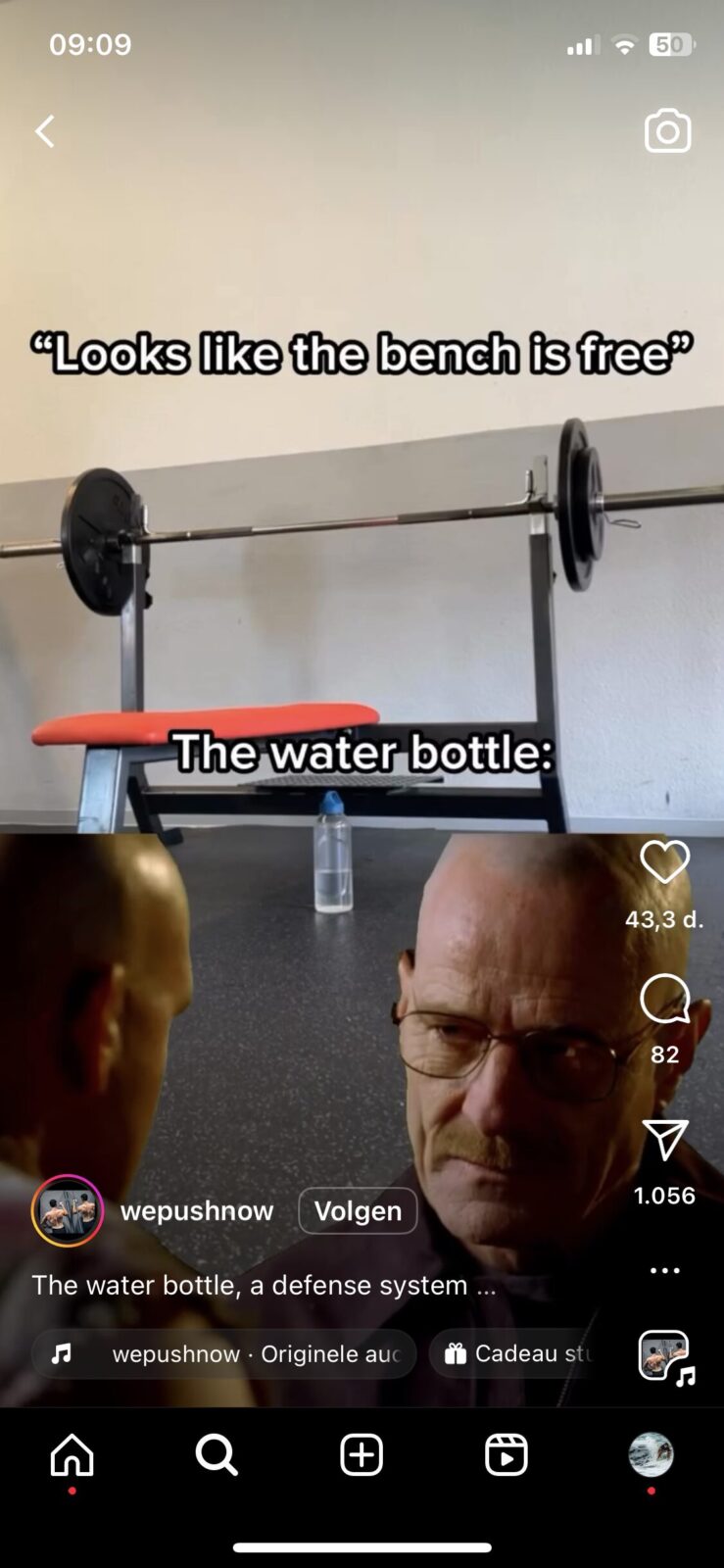 Reserving bench meme