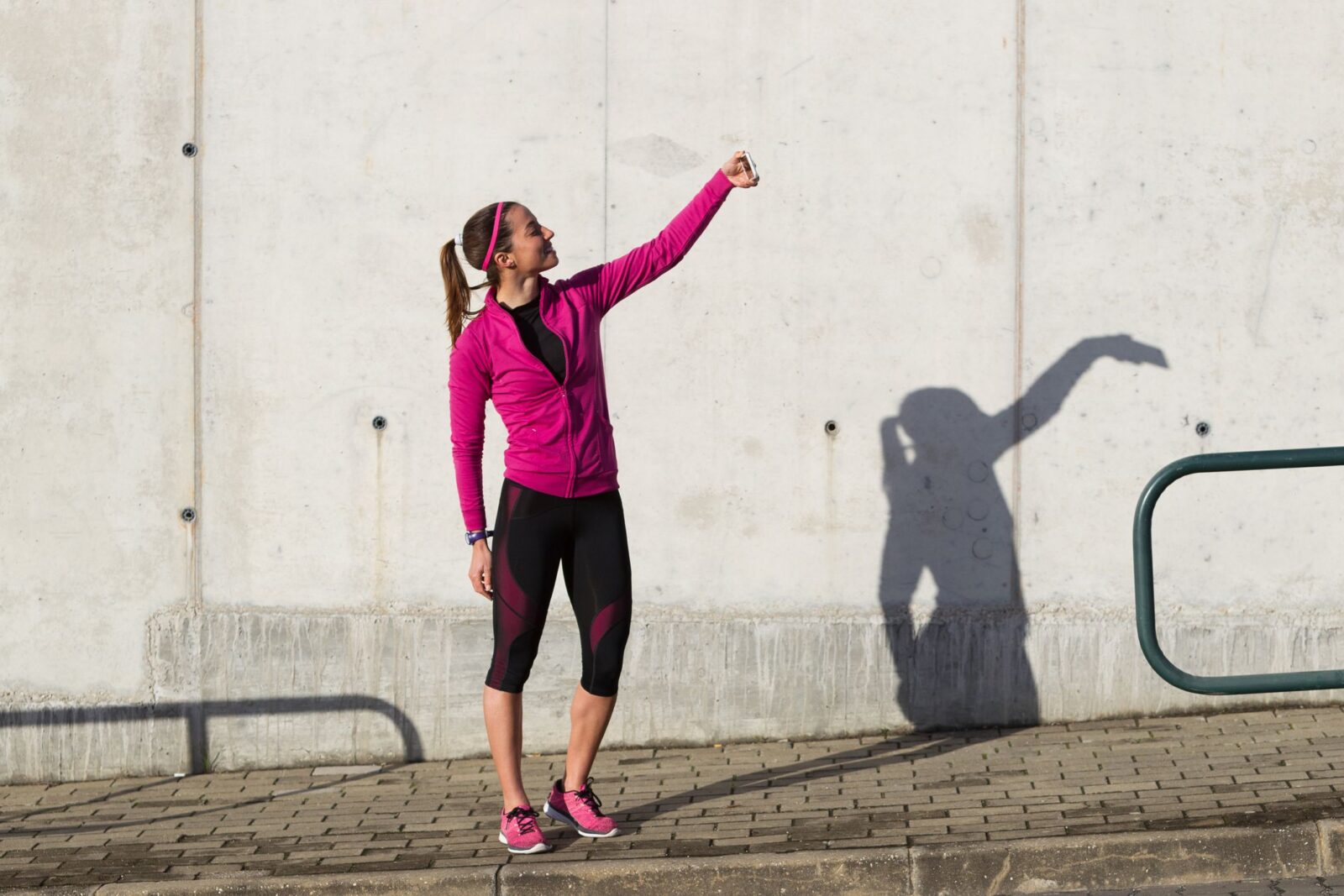 Runner selfie