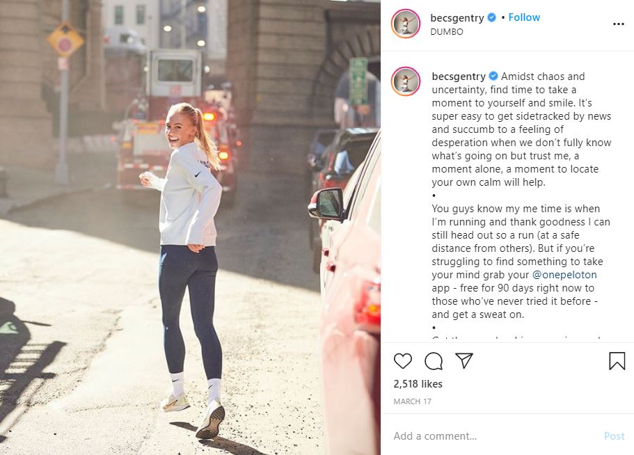 Running influencer