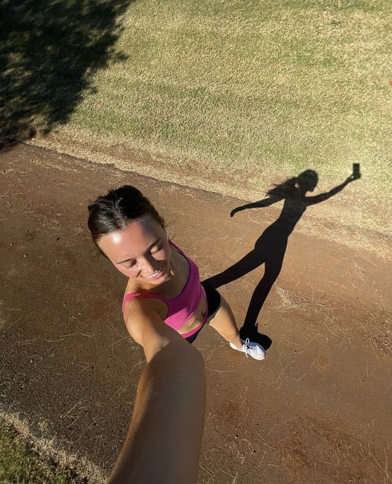 Running selfie