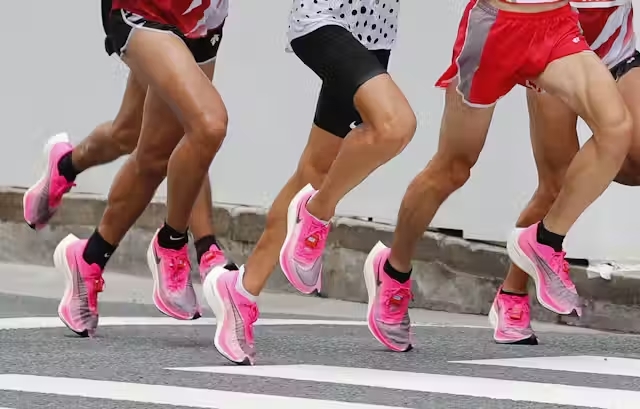 Running shoes pink