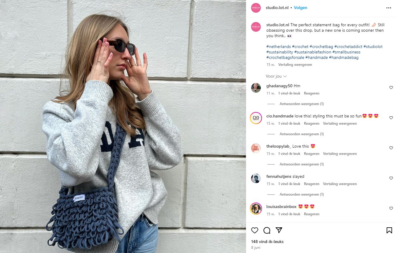 Selling bags on Social Media 1