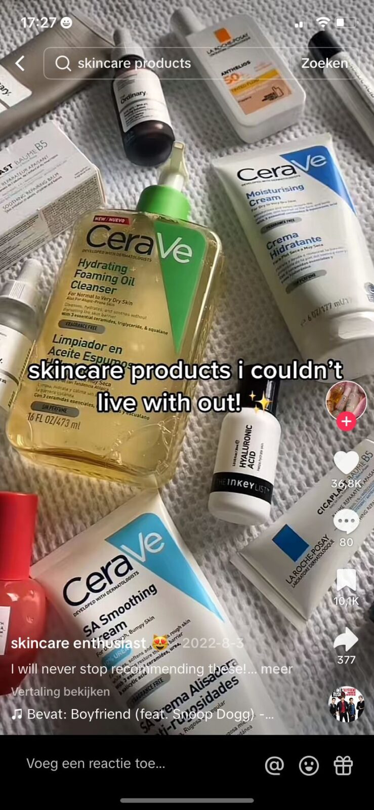 Skincare products