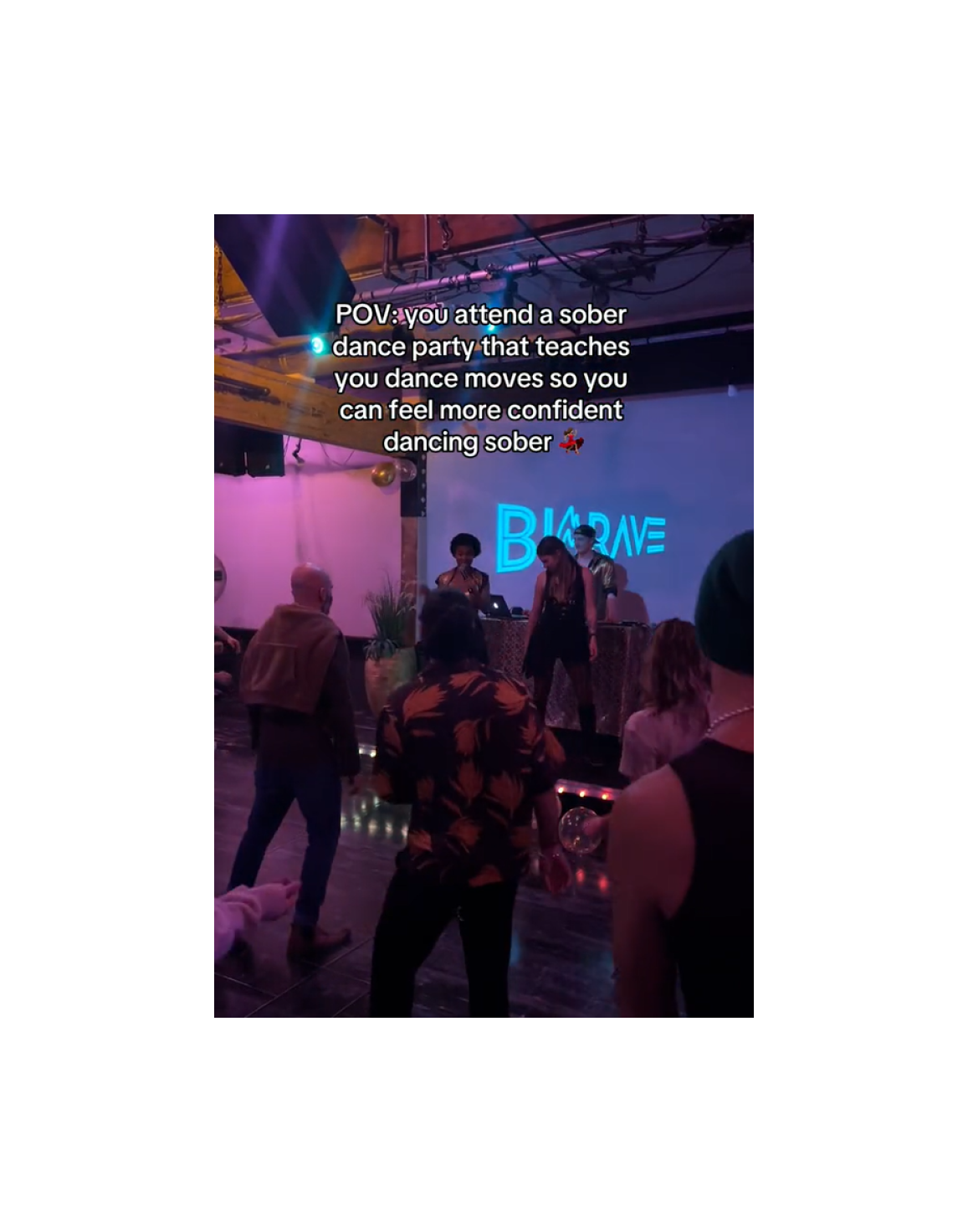 Sober dance party
