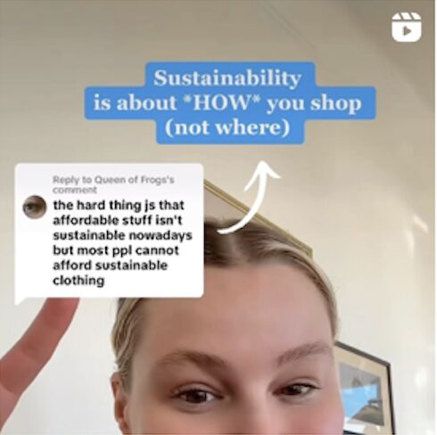 Sustainability is about how you shop