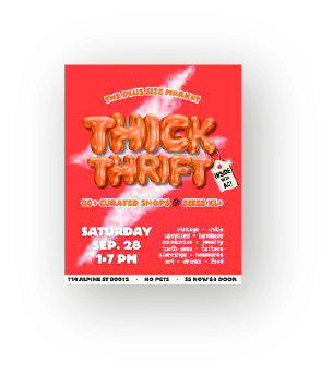 THICK THRIFT POSTER