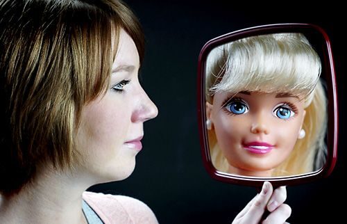 Unrealistic standard barbie