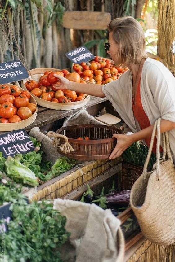 Woman at market