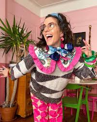 alix pink outfit fun posing