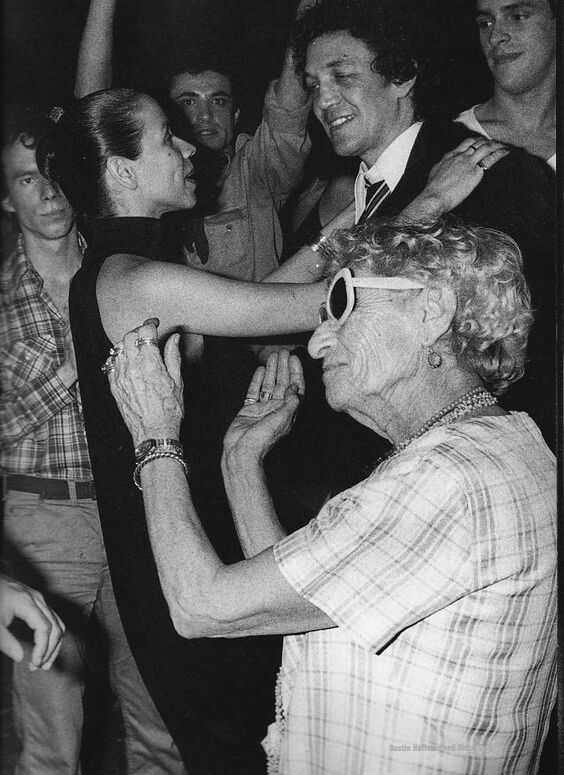 black white grandma