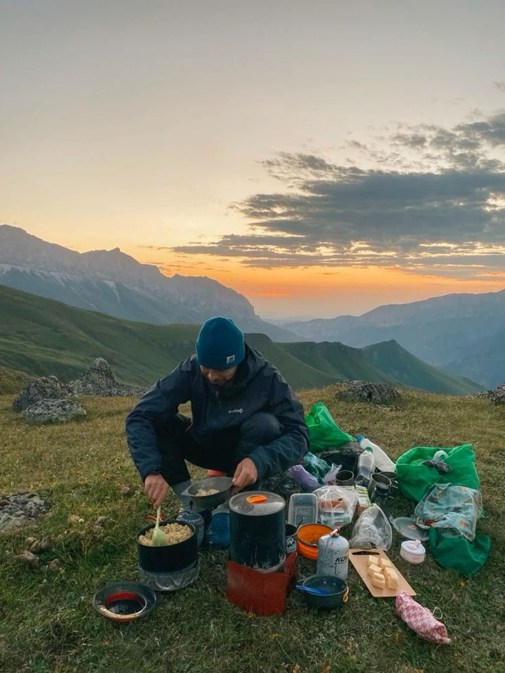 cooking-outdoor-sunset