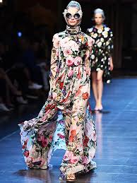 designer floral outfit