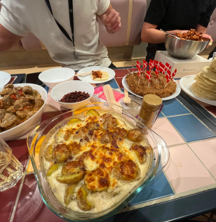 dinner with friends