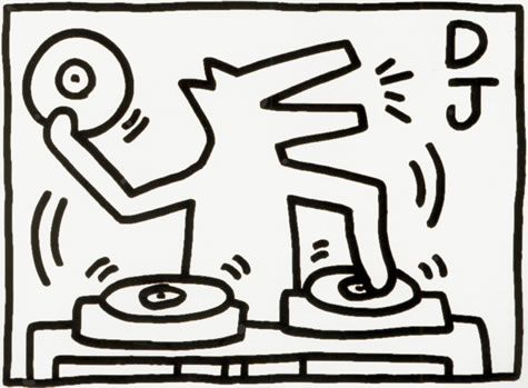 dog dj art