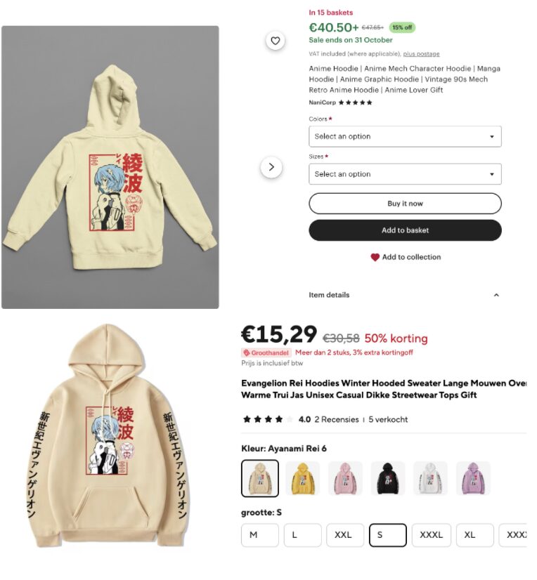 Dropshipping anime sweatshirt