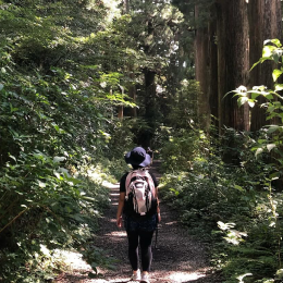 Girl in forest