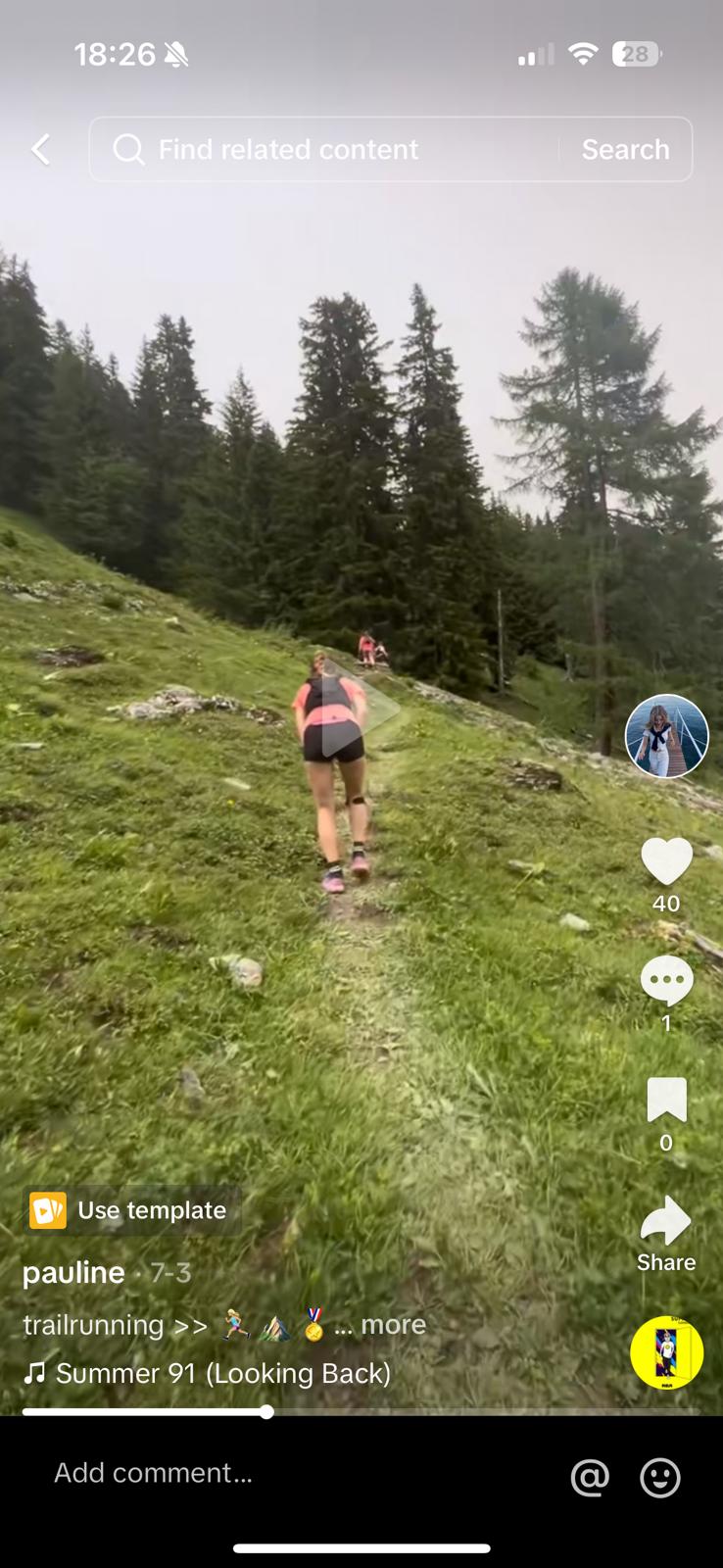 girls on trail run