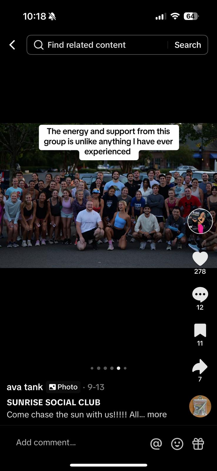 group picture sunrise social club